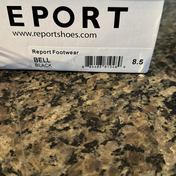 Report bell black pointed toe lace up ballet NIB 8.5 - Picture 8 of 8